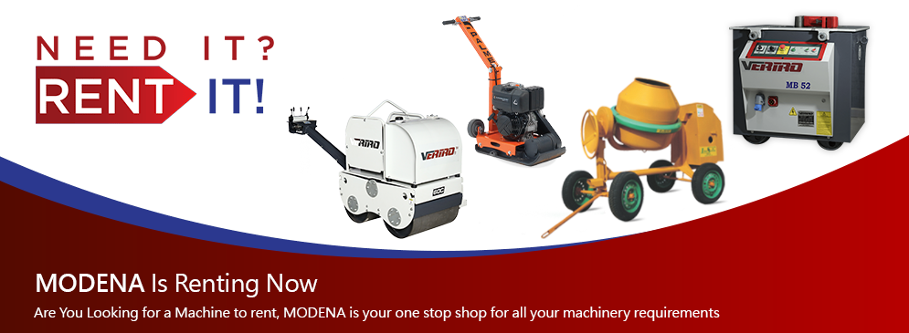 Construction equipment rental advertisement