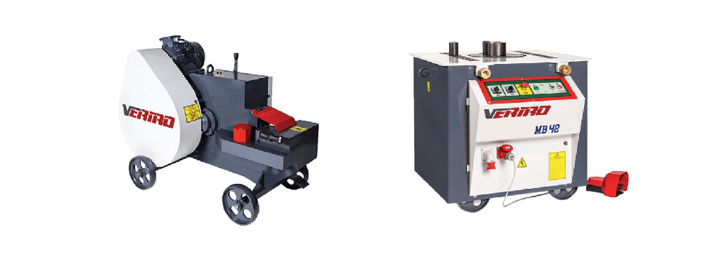 Two Vertro rebar processing machines