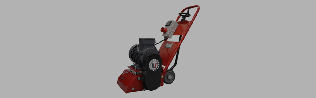 Concrete scarifying machine