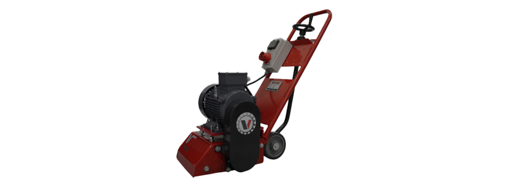 Concrete scarifying machine