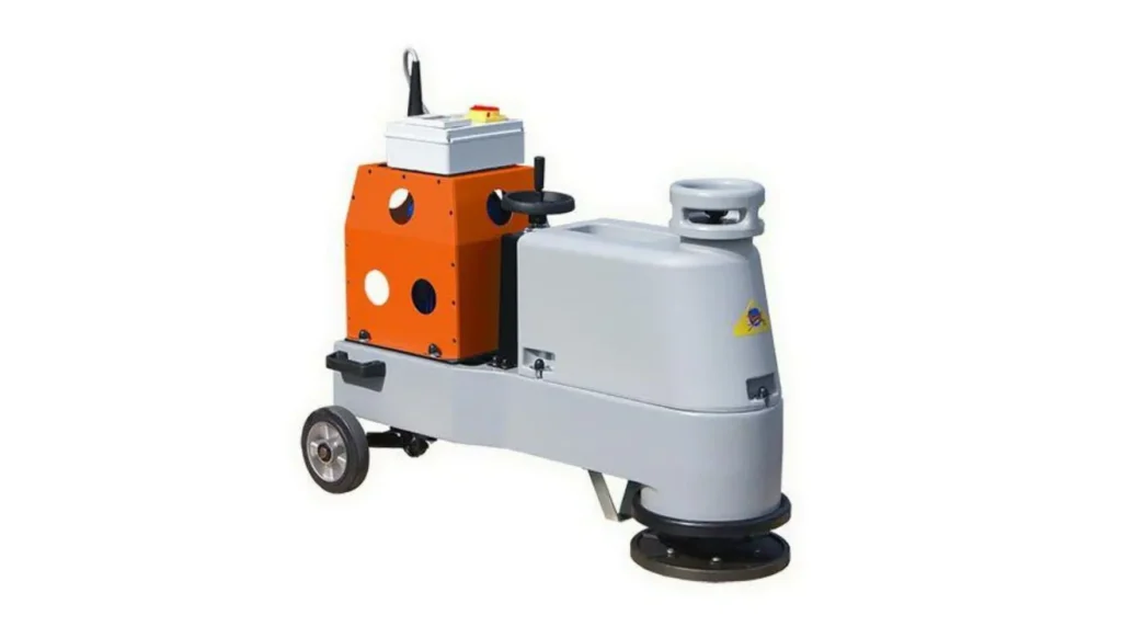 Industrial floor polishing machine for concrete surface finishing