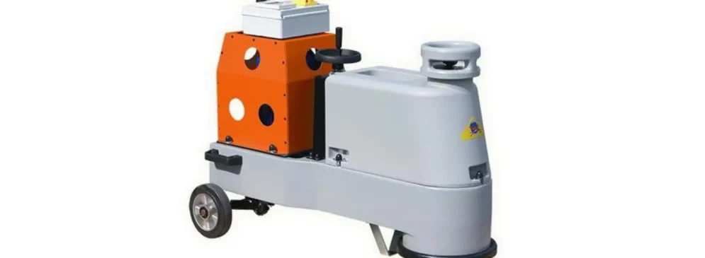 Industrial floor polishing machine for concrete surface finishing